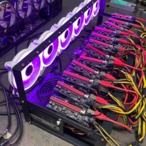 Crypto Mining rig, 12 GPU slot, TB 360-BTC Pro, Complete Set (NO GPUs)