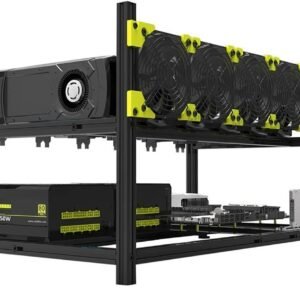Veddha V4C 6-GPU Mining Case Aluminum Mining Rig Open Air Frame Case