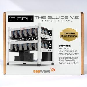 AAAwave The Sluice V2 12GPU Open Frame Mining Rig Frame Chassis
