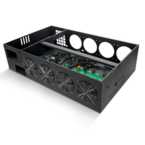 ETH Mining Rig Kit 8 GPUs Miner Case w/Motherboard fit RTX 3060 3070 3080 NO GPU