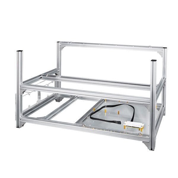 Baseltek 6 GPU Aluminum Mining Rig Open Air Frame Case BT-MINC6GP