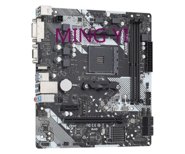 ASRock A320M-HDV R4.0 AM4 A320 SATA3 1 Ultra M.2 USB 3.1 HDMI M-ATX Motherboard