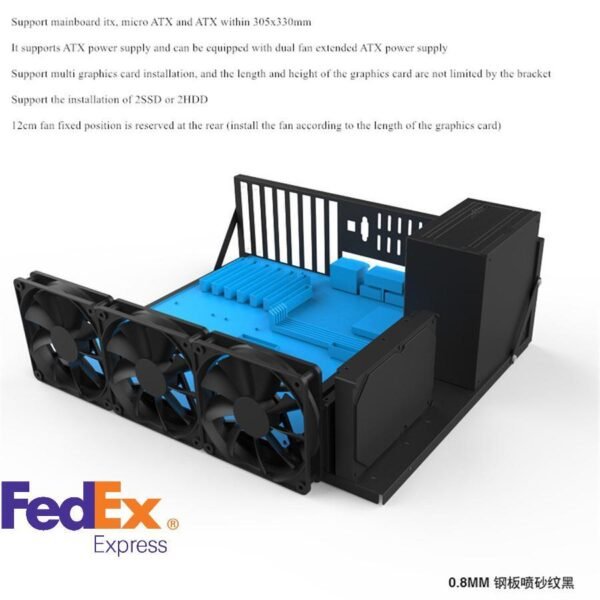 Open Chassis Computer case Motherboard Bracket Equipment Mining Rig Frame BTC