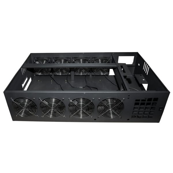 MC03.2 Mining Rig Case - Holds 8 Fans | No Motherboard/CPU/RAM Included