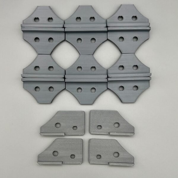 Fan Bracket 8 GPU Veddha Mining Rig - Plastic Fan Mounting 120mm Fans - O