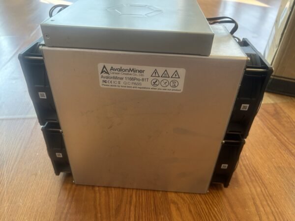 Canaan Avalon 1166 Pro 81T Bitcoin Miner Used In Box ASIC BTC Mining Rig Tested