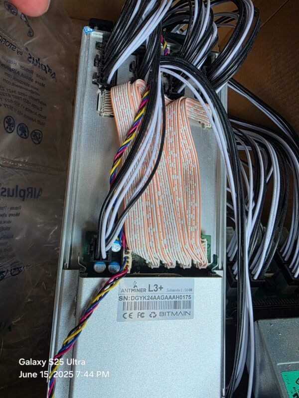Bitmain Antminer L3+ (504)Miner with PS Scrypt-DOGE/LTC/Bell Crypto Read Listing