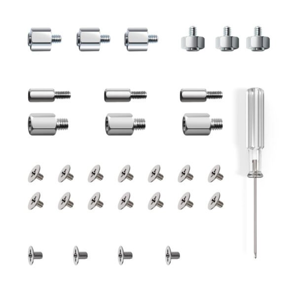 30PC M.2 Nvme SSD Screw Kit, M.2 Standoff and Mounting Screws for Asus ASRock &