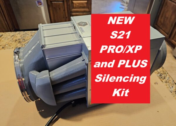 S21 Pro  S21 XP  S21 PLUS  8"  Deluxe ASIC Crypto  Silencer/Cooling Kit Antminer