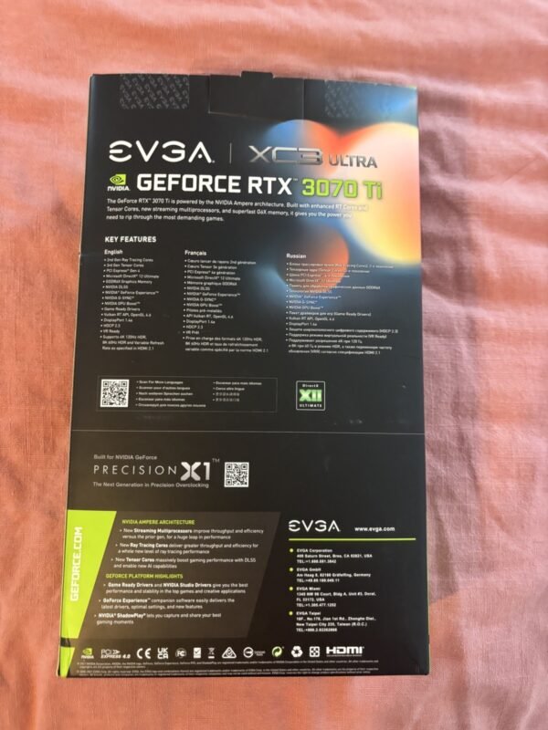 EVGA GeForce RTX 3070 Ti XC3 ULTRA GAMING 8GB GDDR6X Graphics Card
