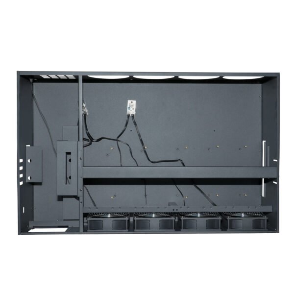 Mining rig Frames w/ 4 / 8 High Airflow Fans, Max 8 GPUs Mining Rig Case for ETH
