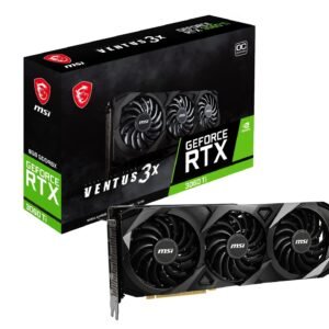 MSI GeForce RTX 3060 Ti VENTUS 3X 8GD6X OC Gaming Graphics Card - 8GB GDDR6X,