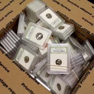 Huge Crazy Mixture of Over 100 Slabbed Coins. BU, Proof and Circulated US Coins