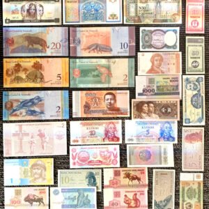 30 DIFFERENT Banknotes UNC Crisp Currency Foreign World Paper Money