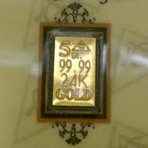 Gold BAR ACB 99.99 FINE 24k BULLION PURE 5Grain SOLID Gold Comes w/Certificate