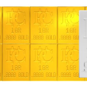 Fine Gold Snap Bar Breaks into 10 Bars Gold Bullion Gold K