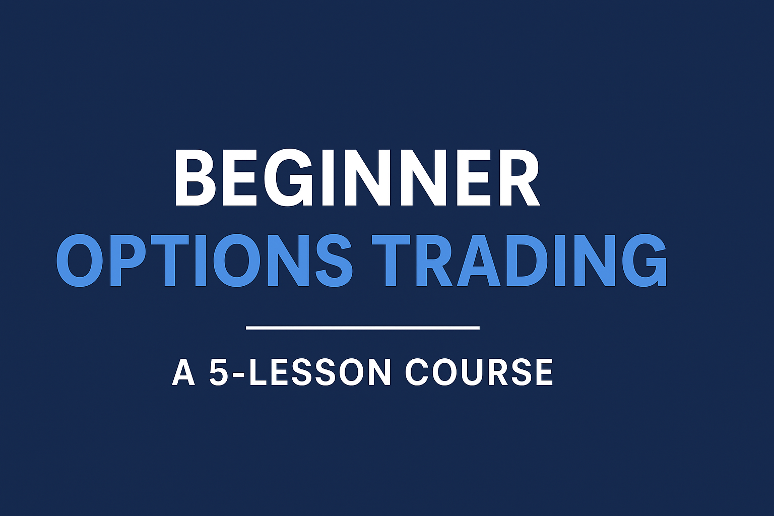 Day Trading an Option Trading Course For Sale