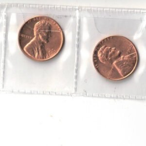 1960 Philadelphia & Denver with Small & Large Date All 4 Uncirculated Cent Types