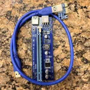PCIe x1 to x16 GPU Riser Adapter USB 3.0 Mining Rig Lot of 13 Mixed Tested