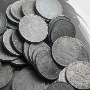 10 Reichspfennig Lot Of 10 Third Reich Coins Nazi WW2 1936-1945