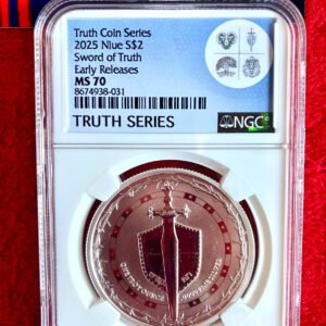2025 NGC MS-70 SWORD OF TRUTH 1 OZ SILVER COIN BIBLE Scripture - CHRISTMAS Gift
