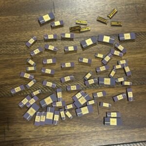 Vintage Ceramic Gold Cap & IC Chips for Gold Recovery Lot Of 65 Pieces