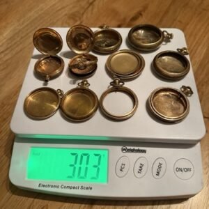 300 Grams - Pocket Watch GF Gold Filled Case Clean Scrap - Fahys Keystone Hunter