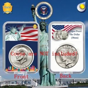 50 X  Coin Slab Display Holder Storage 38mm for MORGAN,PEACE,IKE SILVER DOLLAR