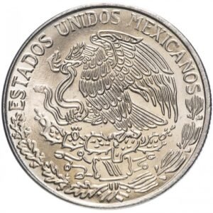 1962 Mexico Circulated Silver One Peso Coin #1