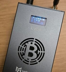 Lucky Miner LV06 BTC Solo Lotto Miner 500GH/S SHA-256 BM1366 ASIC Bitcoin Miner