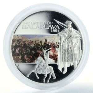 Tuvalu 2009 BALAKLAVA Crimean Famous Battles History $1 Oz Silver Proof FULL OGP