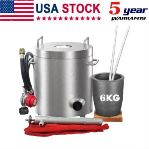 6KG Propane Melting Furnace Kiln Kit Smelt Scrap Metal Gold Silver Copper 2372&deg;F