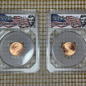 Historic Last Penny 2025 P&D Set • Professional Premium Coin Display
