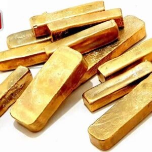 232 GRAMS SCRAP GOLD BAR FOR GOLD RECOVERY MELTED DIFFERENT COMPUTER COIN PINS