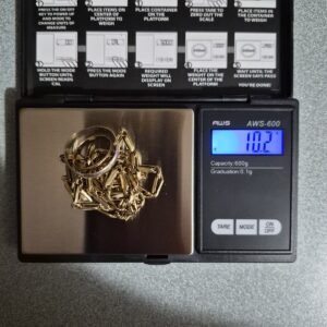 Solid 10k Gold 10.2 Grams Scrap Jewelry Lot Recovery Damaged Stamped & Tested Au