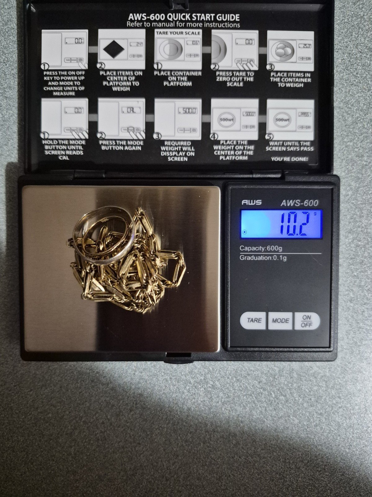 Solid 10k Gold 10.2 Grams Scrap Jewelry Lot Recovery Damaged Stamped & Tested Au