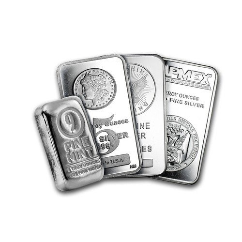 5 oz Silver Bar - Secondary Market Brand Varies .999 Fine Silver