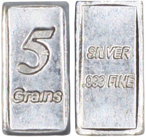 10 Silver Bars 3 grams Pure 999 Fine Solid 5GN Bars Bullion Precious Metals Shot