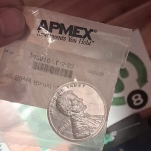 1 oz Silver Round Coin Lincoln Penny Design .999 Fine Silver in  Bag