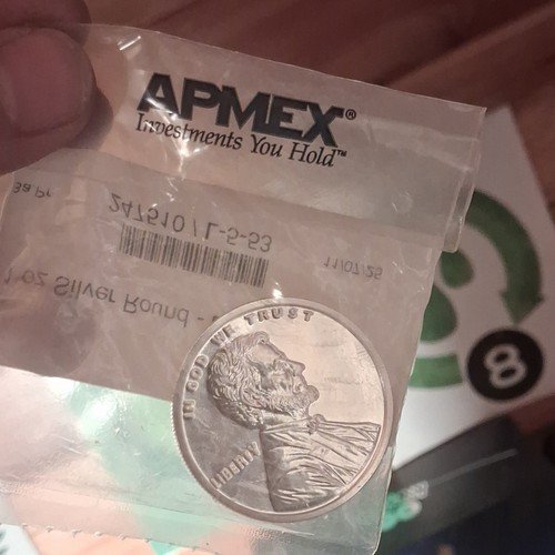 1 oz Silver Round Coin Lincoln Penny Design .999 Fine Silver in Bag
