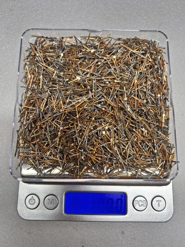 Gold Plated Pins – 100g Lots – High Yield Scrap Recovery – Clean Connector &...