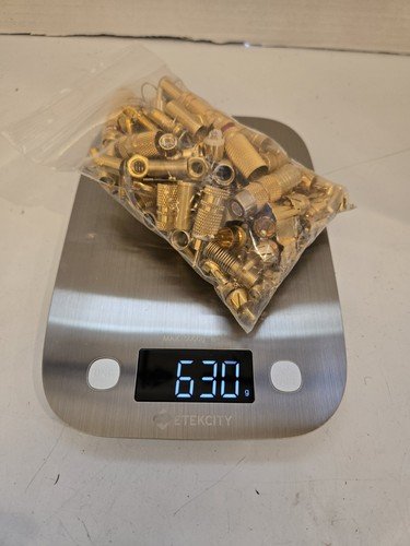 Scrap Gold Plated Electrical Connector Pins for Gold Recovery (630 grams)