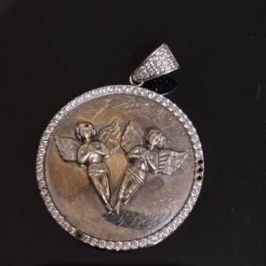 10k Yellow Gold Pendant- Scrap Gold 6.10g- White Rhodium Plating Worn Off