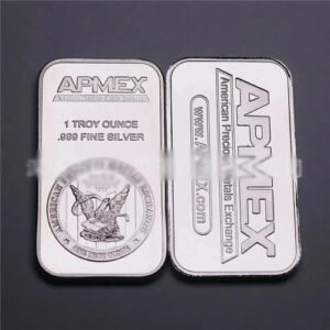Share APMEX 1 oz Silver Bar .999 Fine Sealed American Precious Metals..