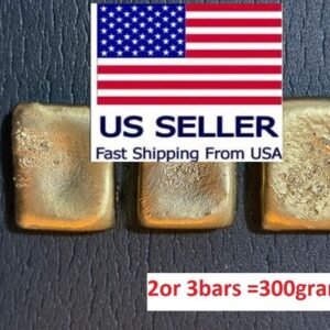 (300)Grams Scrap Gold 2BARS For Gold Recovery Melted Different Computer Cpu Pins