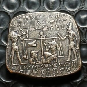 1 oz 999 Silver Antique Egyptian Relic Bar By Monarch Precious Metals