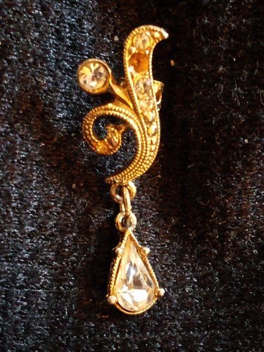 Scrap 417 10K Gold Single Earring 2.4 Grams 1.3" Stamped 10K 417
