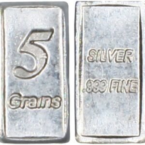 5 PURE SOLID .999 SILVER BARS GRAM GM BULLION PRECIOUS METALS REAL SCRAP OUNCE