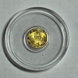MPM 1/200 oz Gold Round Egyptian Scarab .9999