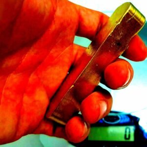 270 GRAMS SCRAP GOLD BAR FOR GOLD RECOVERY MELTED DIFFERENT COMPUTER COIN PINS💣
